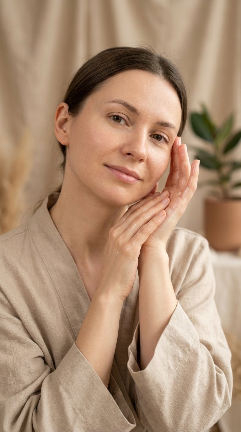 Pessoa em momento de autocuidado